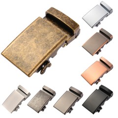 Classic Men&rsquo;s Automatic Slide Buckle Replacement Rectangle Ratchet Belt Buckle