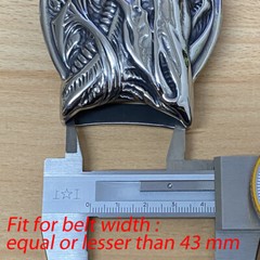 Stainless Steel AVP Alien Buckle Mens Handmade Biker Punk Belt Buckle 10B10D BZ