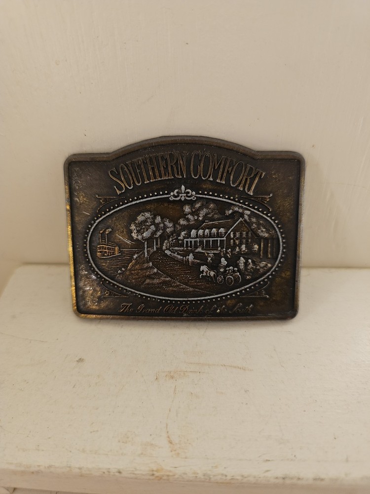Vintage Southern Comfort Belt Buckle & Belt