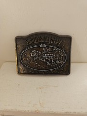 Vintage Southern Comfort Belt Buckle & Belt