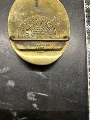 Decker Coal Co. Decker, Montana 1985 1st Quarter Safety Award Belt Buckle Brass