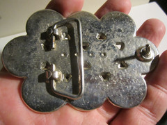 CLUSTER OF U.S. COINS BELT BUCKLE 10 PENNIES – GW-26
