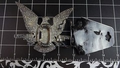 Collectible BRIGHT Finish STAINLESS STEEL Belt Buckle « EAGLE HAND GUNS »