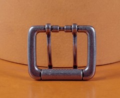 Double Pin Roller Prong Pin Belt Buckle Fits 40MM Tongue Leather Belts Straps