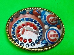 Chicago Cubs Baseball Team Sports Fan Collectible Belt Buckle