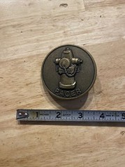 Pacer Vintage Belt Buckle Firefighter 🔥 Fire Hydrant METAL Collector Patina