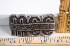 1988 Rocky Mtn MCC Mennonite Relief Sale Belt Buckle Ltd Ed #71/100 Denver CO