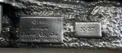 Siskiyou Belt Buckle Fisherman Fishing Angler Oregon X-27 1983 Mountains Pewter