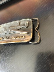 Vintage Collectible B-25 Mitchell Buckle Connection Collector Metal Belt Buckle