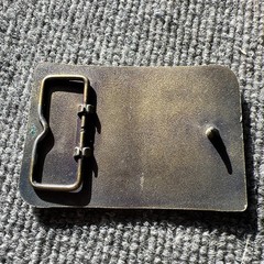 Vintage Belt Buckle NRA Whittington Center 15 years Brass Q739