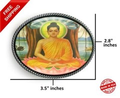 Buddha Gautama Belt Buckle – Spiritual Meditation Handmade Unisex Gift- 318