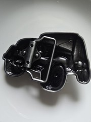 1pce Belt Buckle Jeep Silver Colour Metal 5.5×8.5cm Suit Belt 4cm Width