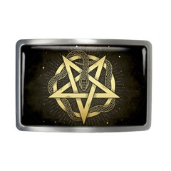 Snake Pentagram Belt Buckle – Ancient Esoteric Witchcraft Occult Buckle – 617