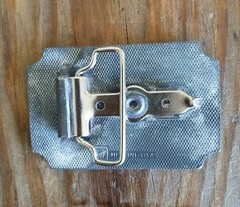 Vintage Allied Cementing Co., Inc. Russel, KS cast aluminum belt buckle HEAVY