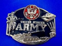 United States Army Military Soldier Veteran Commemorative Belt Buckle