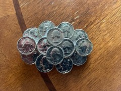 U.S. COINS QUARTERS Cluster THEME BELT BUCKLE Vintage