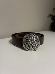 Celtic Knot Belt Buckle – Antique Silver Finish