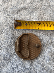 Vintage Safety Award Reynolds Aluminum Belt Buckle