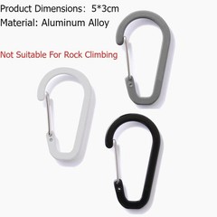 Durable Compact Multi-Purpose Corrosion-Resistant Aluminum Alloy Climbing Buckle