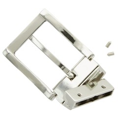 Reversible Buckle Antique Silver Tone Belt Buckle fits 1-3/8&Prime; (35mm) Wide strap