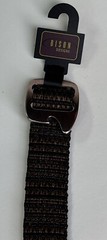 Bison Belt Down Gray Black W Bottle Opener Buckle 1 1/2” Medium