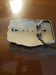 Plain WESTERN FRAME Round Belt Buckle NEW FOR ENGRAVING