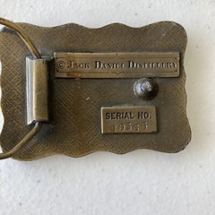 Jack Daniels Handmade Old No 7 Whiskey Belt Buckle Brass Like Men