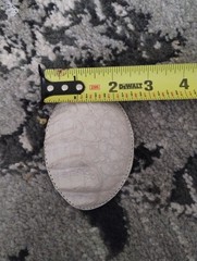 Leather Belt Buckle Mexico (Off White) Unbranded 3 1/2&Prime; X 2 1/2&Prime;