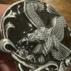 Motorcycle Belt Buckle Bald Eagle American Yellowstone Metal Collector Rodeo
