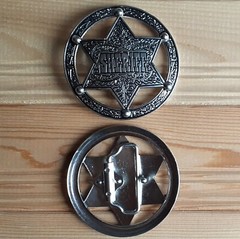 Sheriff Star cowboy western country belt buckle