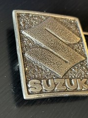 Vintage Collectible Suzuki MM Limited Chicago Limited Edition Metal Belt buckle