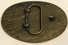 North American Hunting Club 20th Anniversary Brass Belt Buckle 1978-1998