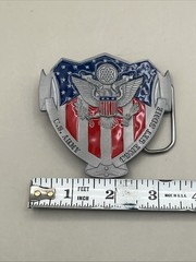 Vintage Great American Products Belt Buckle United States Army “COME GET SOME”