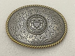 United States Navy Western Style Buckle