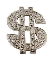 Money Belt Buckle $100 Bill American Dollar Sign Greenback bucks Benjamin Stash