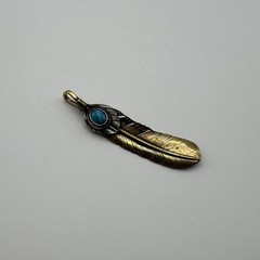 Brass Feather Charm,Necklace DIY Pendants,Keychain Charm,Jewelry Charm lot