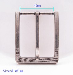1-1/2&Prime; (40 mm) Nickel Free Single Prong Rectangular mens Belt Buckle Replacement