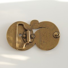 Belt buckle with spiral pattern belt buckle buckle 4 cm removable belt buckle
