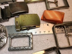 Group of belt buckles