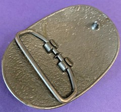 VTG COPPER TONE NIAGARA FALLS BELT BUCKLE CANADA SOUVENIR METAL waterfalls EUC!