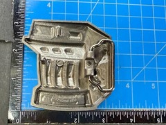 Jackpot Lucky Seven&rsquo;s Vegas Style Slot Machine Figural Gambling Belt Buckle