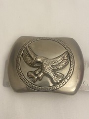 Vintage Bald Eagle Belt Buckle Brass Classico Italia A132 Cowboy Western