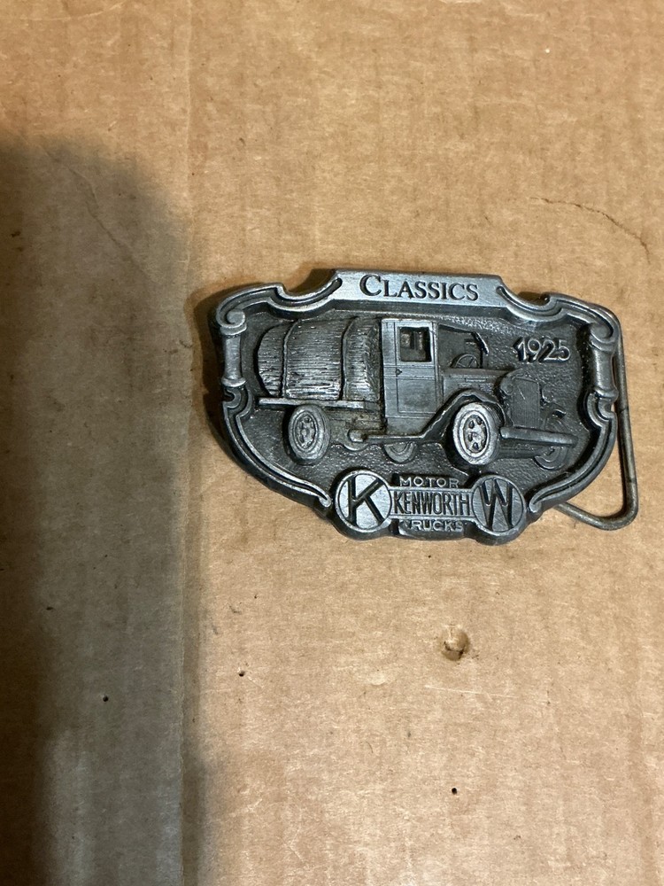Used Metal Alloy 1925 Kenworth 6000 Truck 1987 Tonkin Inc. Belt Buckle