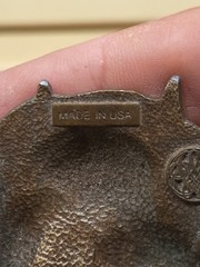 Ferdinand the Bull belt buckle western Bergamot Brass Works 1976 Vintage & Rare