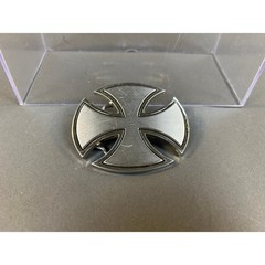 Silver Iron Cross Belt Buckle Maltese Biker Gothic Punk Metal Large 3 Inch