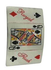 Royal Flush Straight Winner Queen Spade Casino Gambler Belt Buckle Western Rodeo