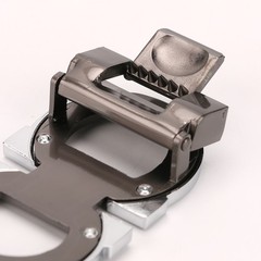 Salvatore Ferragamo Alloy Belt Buckle Silver with Gray for 34-35mm leather strap