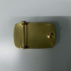 Solid Brass Rectangle Blank Belt Buckle BS019