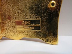 NEW! American Flying USA Flag Men&rsquo;s Belt Buckle Gold-Tone