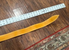 Bottega Veneta Y2K Wide Cognac Leather Large Circle Buckle Belt Made In Italy